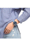 SWATCH Azure Blue Daze Two Tone Silicone Strap