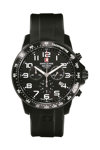 SWISS ALPINE MILITARY Ranger Chronograph Black Silicone Strap