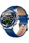 DAS.4 SQ22 Smartwatch Blue Leather Strap