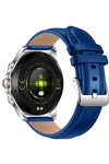 DAS.4 SQ22 Smartwatch Blue Leather Strap