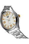 CATERPILLAR H-Dial Silver Stainless Steel Bracelet