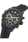 NAUTICA NST Chronograph Black Silicone Strap