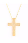 14ct Gold Double Sided Cross by FaCaDoro