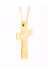 14ct Gold Double Sided Cross by FaCaDoro