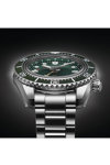 SEIKO Prospex Marine Green Divers Automatic GMT Silver Stainless Steel Bracelet