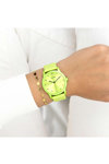 OOZOO Timepieces Light Green Leather Strap