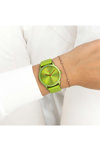 OOZOO Timepieces Green Leather Strap