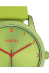 OOZOO Timepieces Green Leather Strap