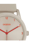 OOZOO Timepieces Beige Leather Strap