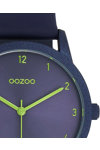 OOZOO Timepieces Blue Leather Strap