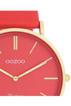 OOZOO Vintage Red Leather Strap