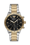 Emporio ARMANI Mario Chronograph Two Tone Stainless Steel Bracelet