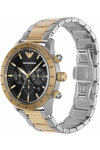 Emporio ARMANI Mario Chronograph Two Tone Stainless Steel Bracelet