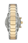 Emporio ARMANI Mario Chronograph Two Tone Stainless Steel Bracelet