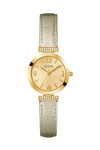 GUESS Array Crystals Gold Leather Strap