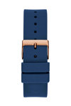 GUESS Cubed Blue Rubber Strap