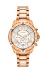 BREEZE Spectacolo Swarovski Chronograph Rose Gold Stainless Steel Bracelet