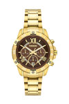 BREEZE Spectacolo Swarovski Chronograph Gold Stainless Steel Bracelet