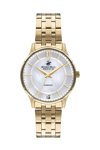 BEVERLY HILLS POLO CLUB Diamond Gold Stainless Steel Bracelet