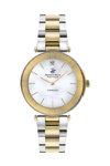 BEVERLY HILLS POLO CLUB Diamond Two Tone Stainless Steel Bracelet