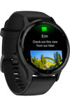 GARMIN Venu 3 Slate Bezel with Black Silicone Band