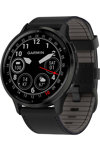 GARMIN Venu 3 Slate Bezel with Black Leather Strap