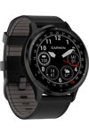 GARMIN Venu 3 Slate Bezel with Black Leather Strap