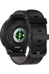 GARMIN Venu 3 Slate Bezel with Black Leather Strap