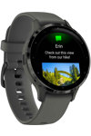 GARMIN Venu 3S Slate Bezel with Pebble Gray Silicone Band