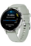 GARMIN Venu 3S Silver Bezel with Sage Gray Silicone Band