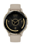 GARMIN Venu 3S Soft Gold Bezel with French Gray Silicone Band