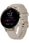 GARMIN Venu 3S Soft Gold Bezel with French Gray Silicone Band