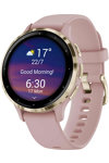 GARMIN Venu 3S Soft Gold Bezel with Dust Rose Silicone Band