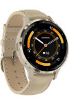 GARMIN Venu 3S Soft Gold Bezel with French Gray Leather Strap