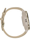 GARMIN Venu 3S Soft Gold Bezel with French Gray Leather Strap