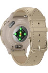 GARMIN Venu 3S Soft Gold Bezel with French Gray Leather Strap