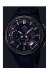 CASIO Edifice Windflow Τough Solar Chronograph Black Rubber Strap