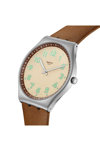 SWATCH Tabby Hepcat with Brown Leather Strap