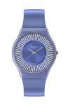 SWATCH Metro Deco Blue Silicone Strap