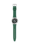 SWATCH Carbonic Green Chronograph with Green Rubber Strap