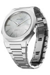 D1 MILANO Ultra Thin Silver Stainless Steel Bracelet