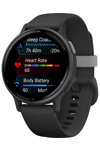 GARMIN Vivoactive 5 Slate Bezel with Black Silicone Band