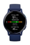 GARMIN Vivoactive 5 Metallic Navy Bezel with Navy Silicone Band