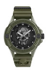 PHILIPP PLEIN The Skull Khaki Rubber Strap