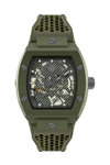 PHILIPP PLEIN The Skeleton Automatic Khaki Rubber Strap