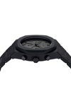 D1 MILANO Polychrono Project Shadow Chronograph Black Polycarbonate Bracelet