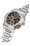 GUESS Collection Coussin Shape Chronograph Silver Stainless Steel Bracelet