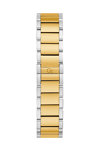 GUESS Collection Coussin Sleek Crystals Two Tone Stainless Steel Bracelet