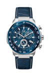 GUESS Collection First Class Chronograph Blue Leather Strap