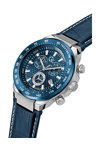 GUESS Collection First Class Chronograph Blue Leather Strap